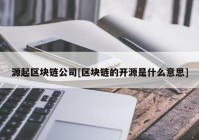 源起区块链公司[区块链的开源是什么意思]