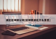 波比区块链公司[区块链波比什么意思]